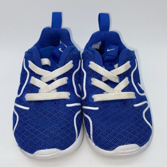 Nike Infant Running Shoes Size 4C Blue White 2018 Baby Toddler 844702-400 - Picture 10 of 11